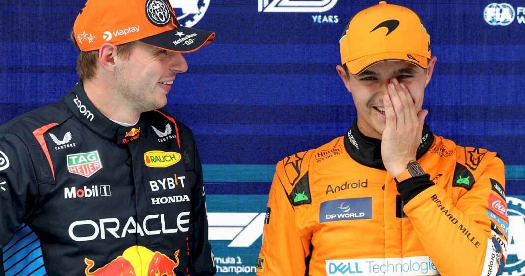 una-batalla-que-puede-romper-una-gran-amistad:-verstappen-y-norris,-a-contramano-tras-el-accidente-compartido-en-el-gp-de-austria-de-f1