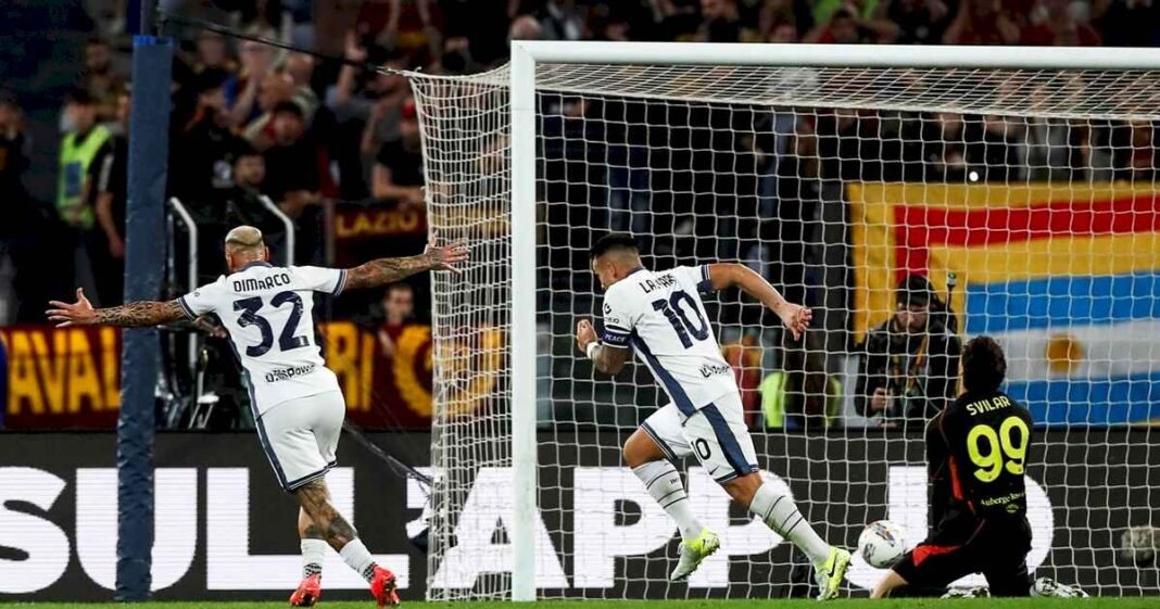 lautaro-martinez-volvio-a-jugar-como-un-balon-de-oro:-golazo-de-volea-para-el-triunfo-en-roma-y-recordman-en-el-inter