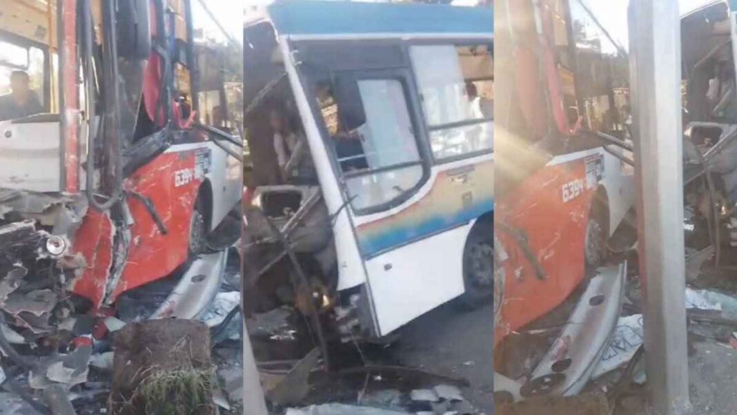 terrible-choque-entre-dos-colectivos-en-tigre:-uno-de-los-choferes-murio