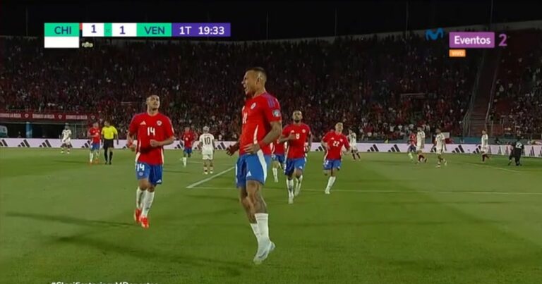 Gol de Eduardo Vargas con gran remate cruzado en Chile vs Venezuela por Eliminatorias 2026