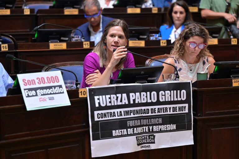 Laura Cano: «No hay que dejarle pasar el ajuste a este gobierno pro dictadura genocida»