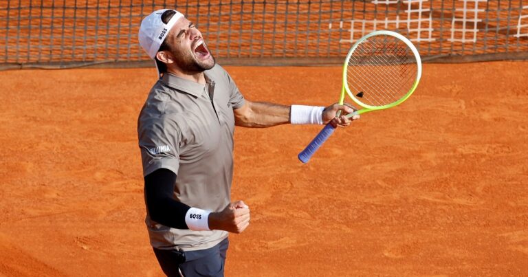 Masters 1000 de Montecarlo: Mateo Berrettini dio la gran sorpresa y bajó al alemán Zverev