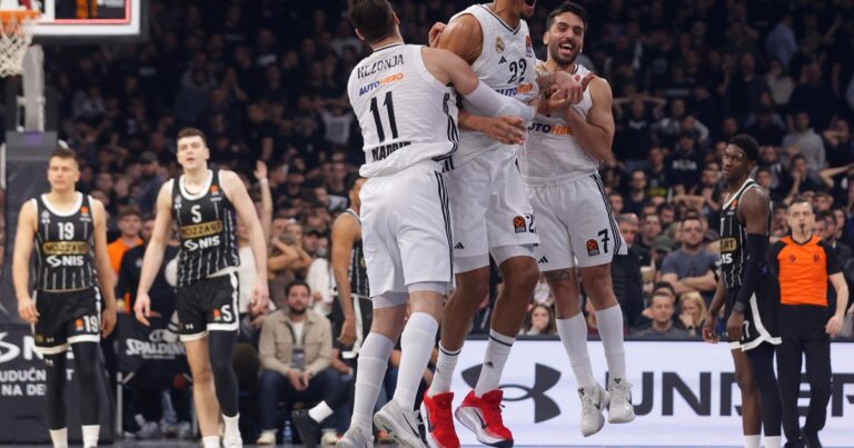 Agónica victoria del Real Madrid de Campazzo, que acaricia los playoffs de la Euroliga