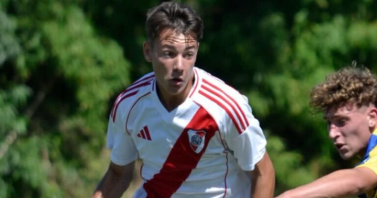Video: el golazo de Santino Giletti, la joyita de 17 años que ya blindó River