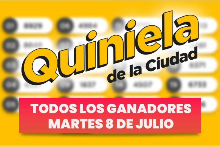 Quiniela Nacional: todos los ganadores del martes 8 de julio