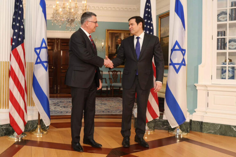 Gideon Saar tras reunirse con Rubio Washington: No habrá un Estado palestino