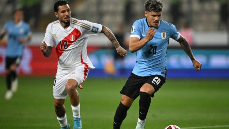 Uruguay vs. Perú, por las Eliminatorias Sudamericanas 2026: horario, formaciones y TV