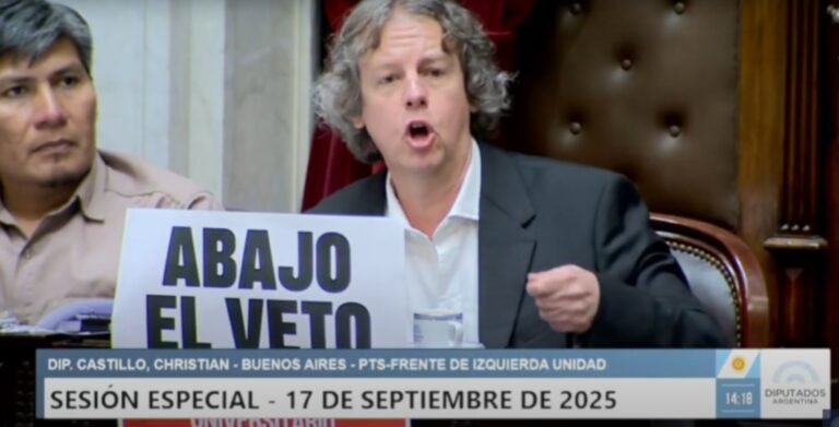 Castillo: «Hoy se consigue el presupuesto de universidades y Garrahan por la movilización»