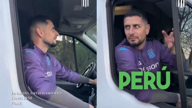 El divertido video de Gabriel Arias en la previa de Racing-Vélez por la Copa Libertadores: «Va directo a Perú»