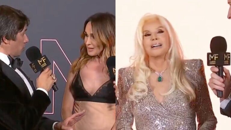 Polémica en los Martín Fierro: Robertito Funes Ugarte interrumpió a Vero Lozano porque llegaba Susana Giménez