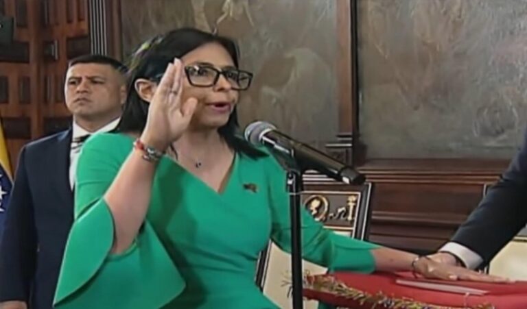 Delcy Rodríguez es la presidenta interina de Venezuela tras la detención de Nicolás Maduro
