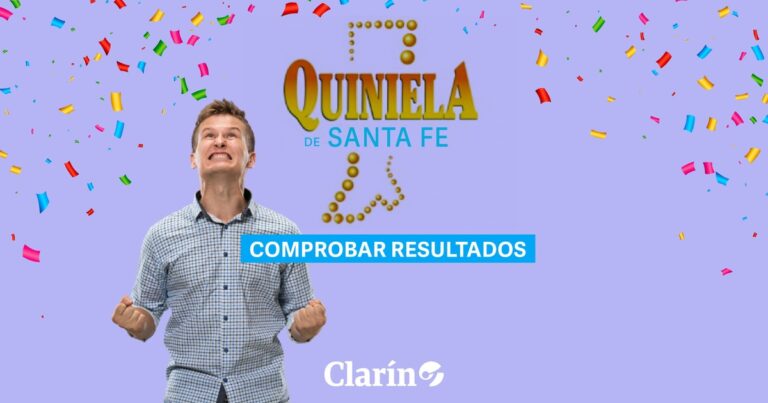 Logo de la Quiniela de Santa Fe y números de lotería