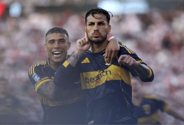 Jugadores de Boca Juniors durante un partido de la Copa Libertadores