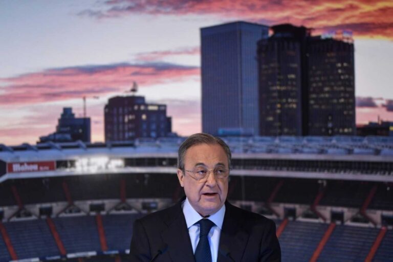 Florentino Pérez, presidente del Real Madrid, en un evento oficial.