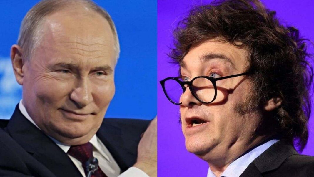 Presidente Javier Milei durante un anuncio oficial.