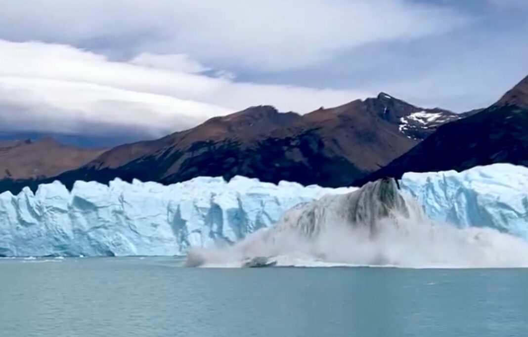 Glaciar en la cordillera de los Andes