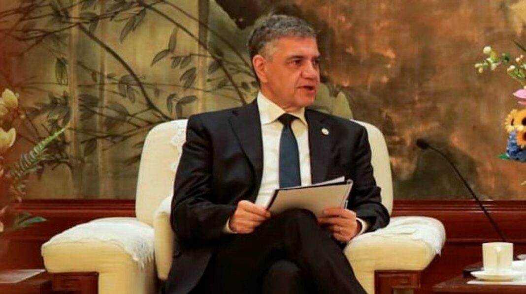 Jorge Macri, jefe de Gobierno de la Ciudad de Buenos Aires, durante una conferencia.