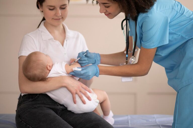Vacunación infantil contra enfermedades prevenibles