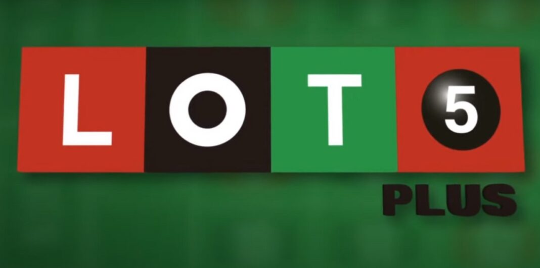 Boleto de Loto 5 Plus con billetes de 1000 pesos