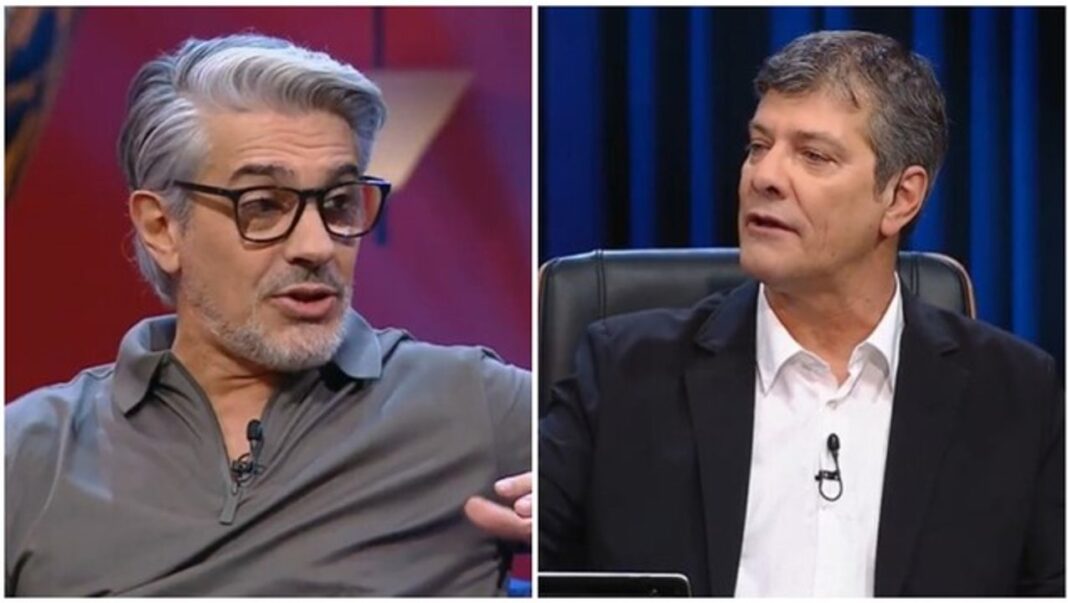 Pablo Echarri y Mario Pergolini durante el programa Otro día perdido