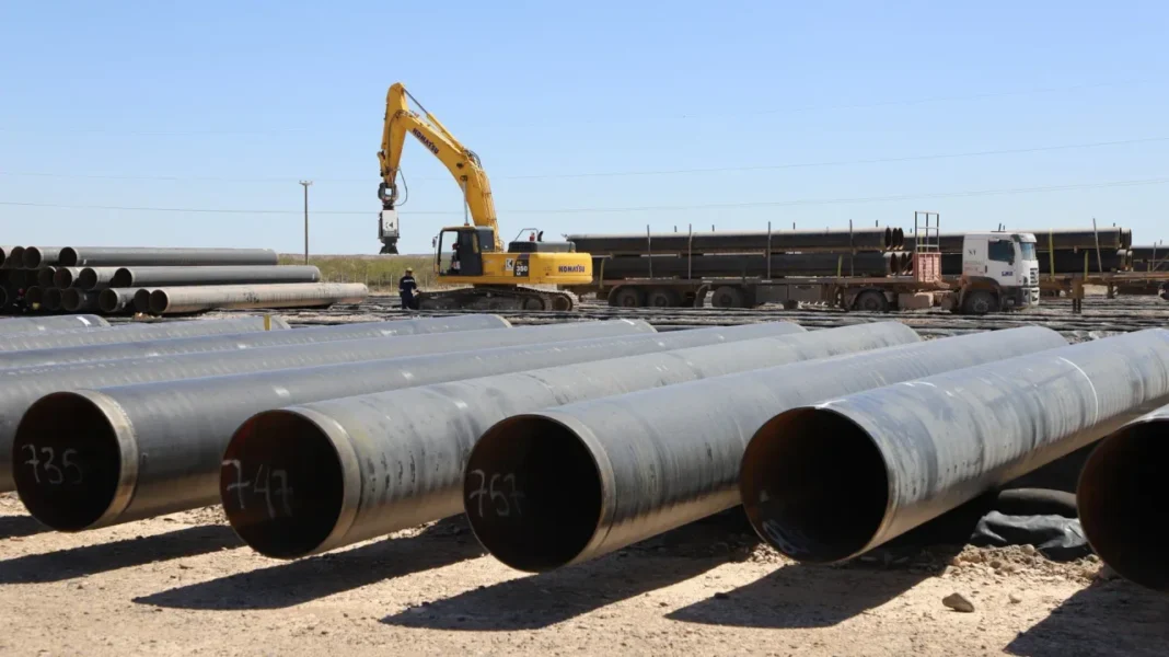 Gasoducto en Vaca Muerta
