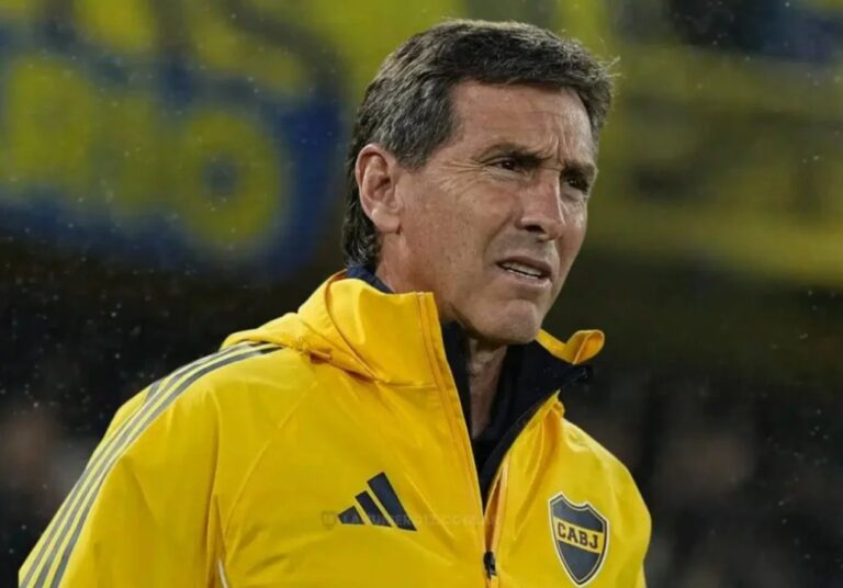 Claudio Úbeda en conferencia de prensa tras la victoria de Boca