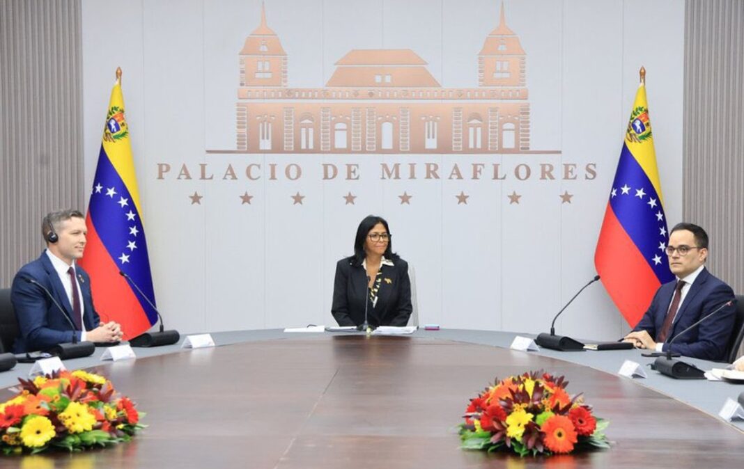 Fachada del Palacio de Miraflores, sede del gobierno venezolano en Caracas.