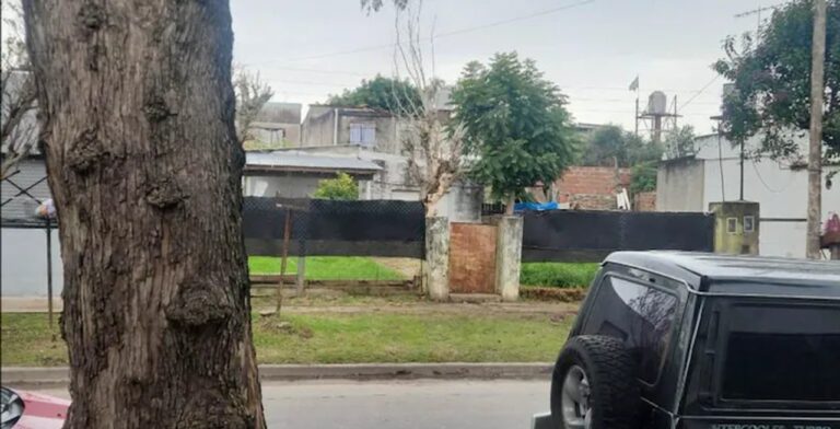 Vista de la calle en Los Polvorines, partido de Malvinas Argentinas, donde ocurrió el femicidio