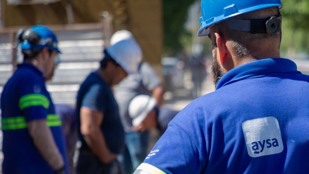 Logo de AySA, empresa de agua y saneamiento