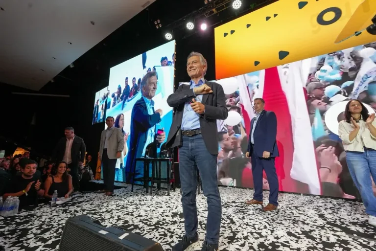 Mauricio Macri en un acto del PRO