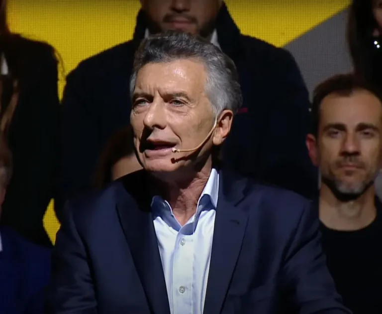 Mauricio Macri habla en un acto del PRO en Vicente López
