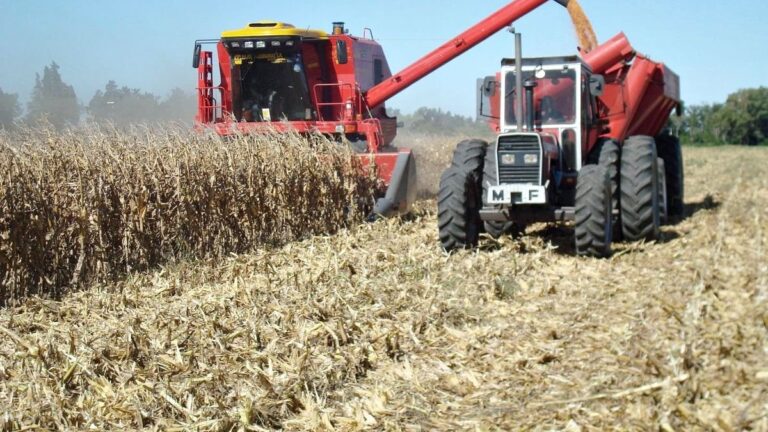Tractor agrícola en un campo
