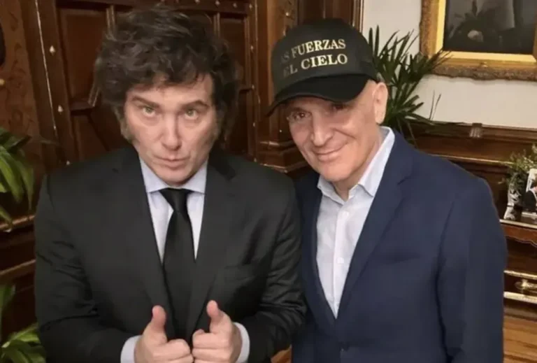 Javier Milei y José Luis Espert en un acto político