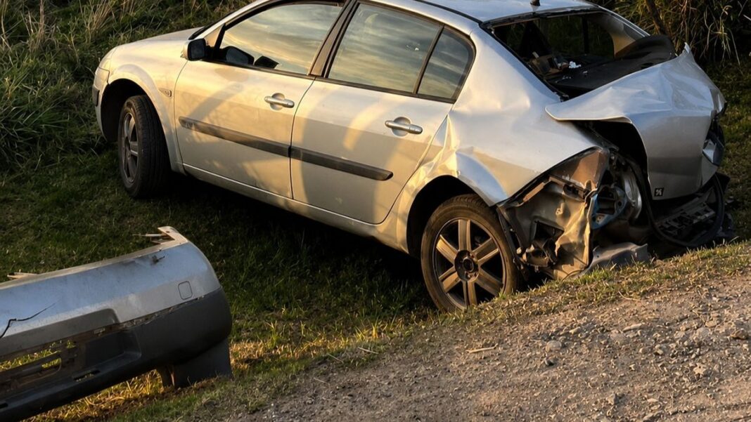 Tren detenido en las vías tras accidente con un auto en Castelli