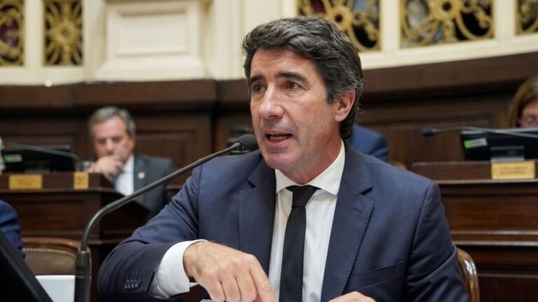 Diputado Matías Civale durante una sesión legislativa