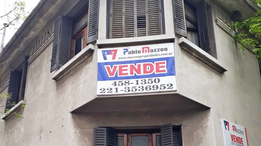 Gráfico de ventas de inmuebles en la provincia de Buenos Aires