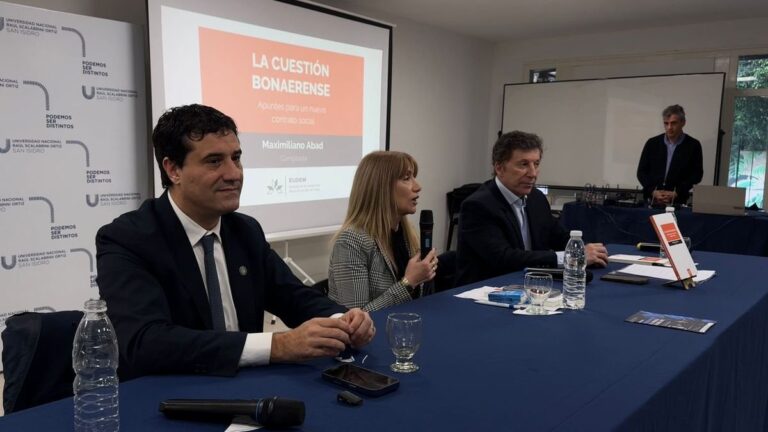 Presentación del libro La Cuestión Bonaerense de Maximiliano Abad en la Universidad Nacional Scalabrini Ortiz de San Isidro