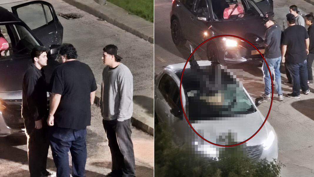 Imagen del lugar del atropello en Playa Grande, Mar del Plata