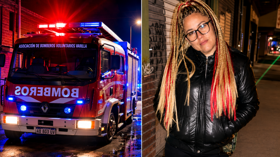 Escena del incendio en vivienda de Florencio Varela donde fue hallada una mujer calcinada