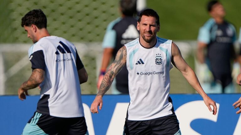 Lionel Messi durante un partido de la Selección Argentina