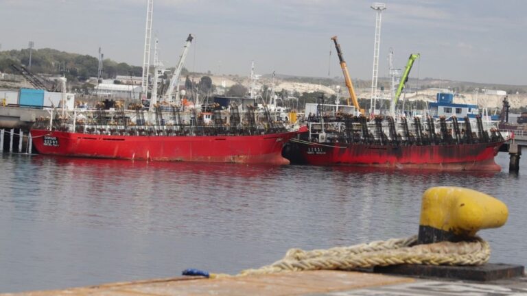 Buque pesquero en el puerto de Mar del Plata