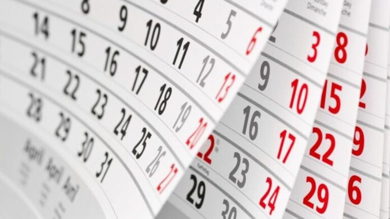 Calendario con fechas de feriados nacionales de junio 2026