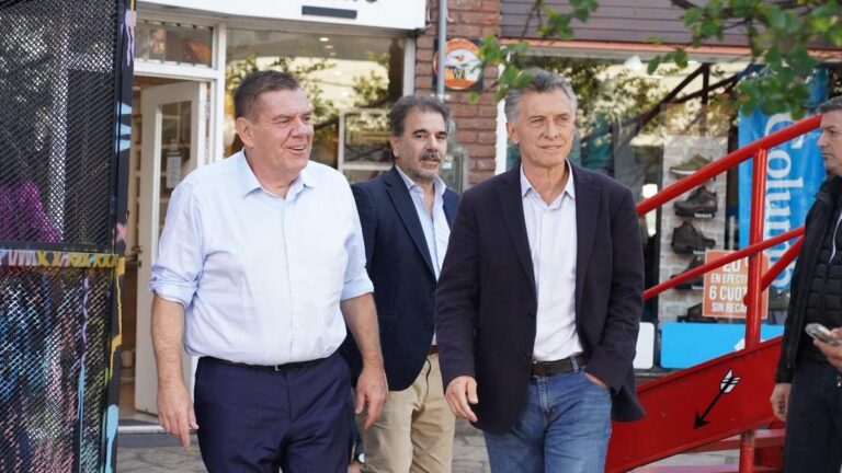 Mauricio Macri en un acto del PRO
