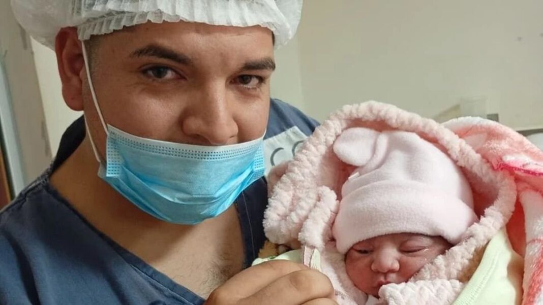 Beba recién nacida en hospital de Mar del Plata