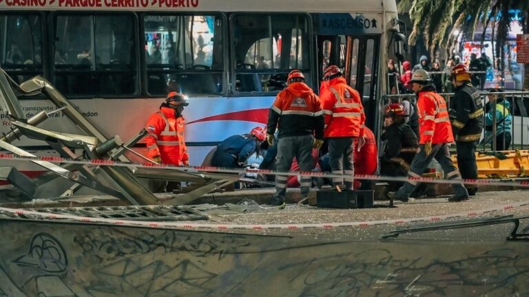 Colectivo de la línea 532 accidentado en Mar del Plata