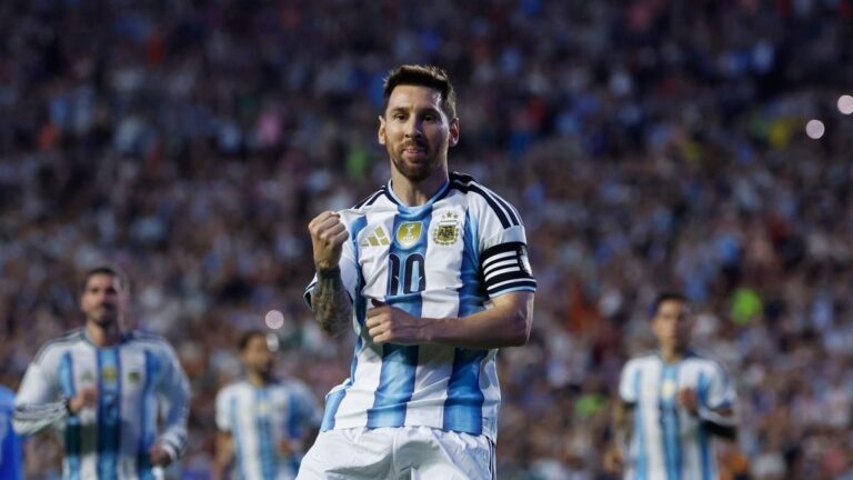 Jugadores de la selección argentina durante el partido contra Austria en el Dallas Stadium, Mundial 2026