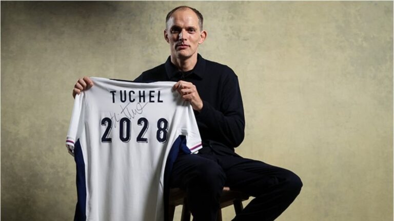 Thomas Tuchel durante la conferencia de prensa donde anunció la lista de convocados para el Mundial 2026