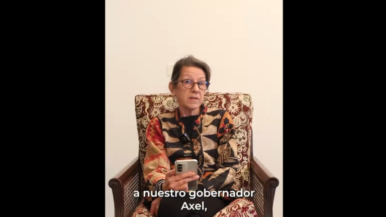 Virginia Mones Ruiz en video de agradecimiento