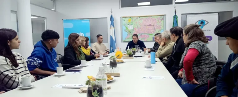 Reunión del programa Vecino Seguro en la Secretaría de Seguridad de Junín