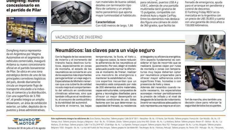 Portada de la edición 1139 del Suplemento Mundo Motor correspondiente a la semana del 30 de julio al 5 de agosto de 2026